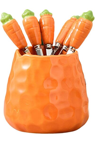 Arabest Fruit Forks,Dessert Forks,6-Piece Stainless Steel Cutlery Set with St...