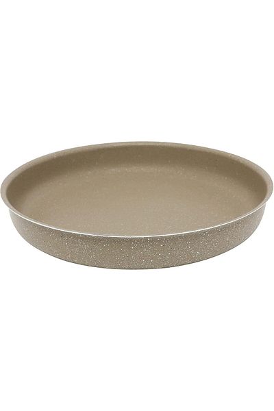 Generic Trust Pro Non Stick Round Tray with 2 Layered Ceramic Coating, 30 cm, Ash