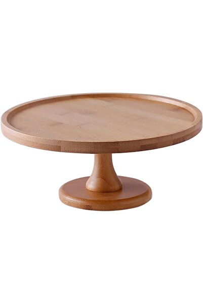 Generic Cake Stand，Dessert Stands，Cake Stand with Dome Lid, Acacia Wood Cake ...