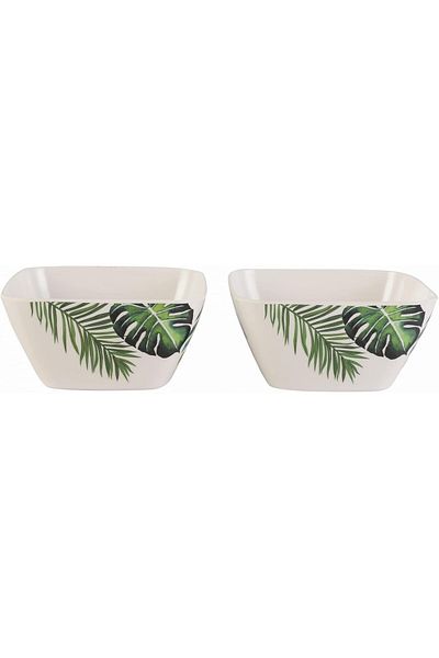Generic Voidrop-Melamine Bowls-Cereal Bowls Set - Unbreakable Melamine Classic Bowls Set of 2,Bowls Set for