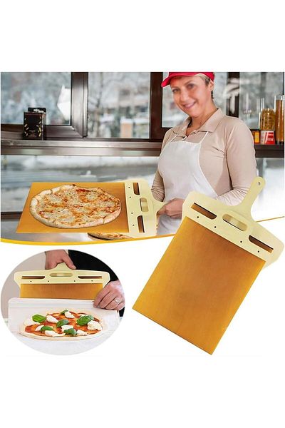Generic ALMEKAQUZ Sliding Pizza Crust, Pizza Paddle with Handle, Dishwasher Clean Sliding Pizza Spatula, Pi