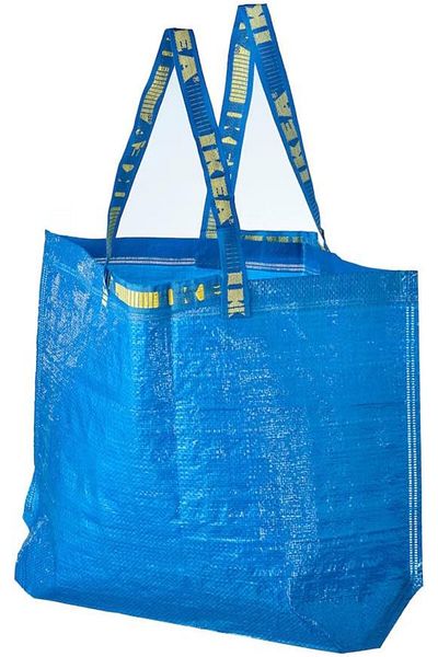 Generic Ikea 6 Frakta Shopping Bags 10 Gal Blue Tote Multi Purpose Durable Material, M
