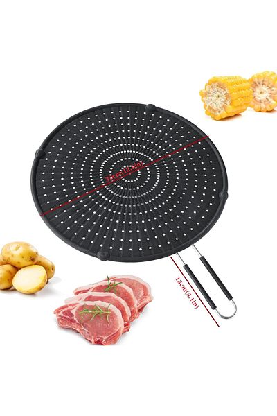 Generic Paporich 13’’ Silicone Splatter Screen for Frying Pan,Heat-resistant Splatter Screen for Frying Pan