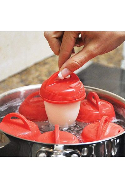 Generic 6 Pcs Silicone Egg Cooker Mold For Kitchen
