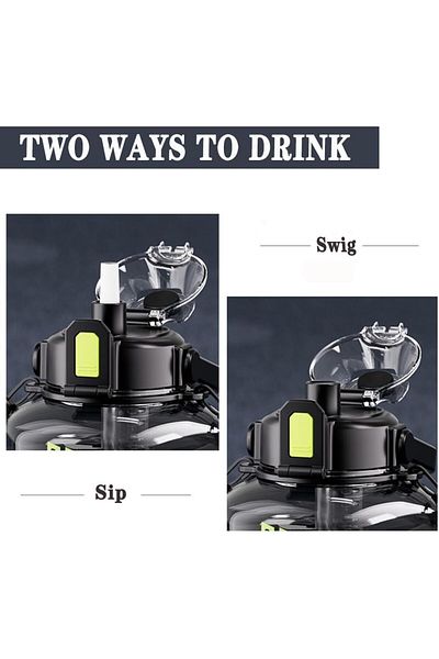 Generic Tazweeq 64 OZ Half Gallon Water Bottle Water Jug, Big Sports Jug Leak, Proof Water and Removable St