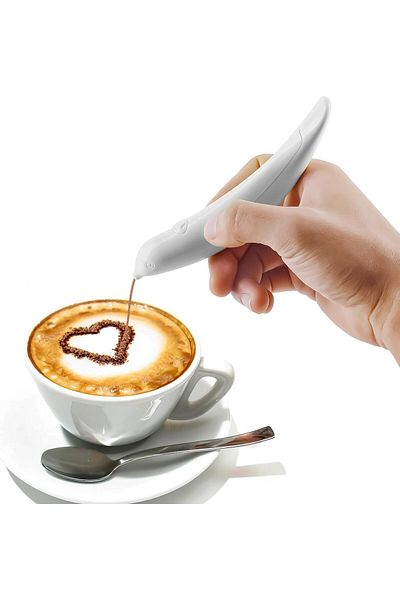 Generic NALACAL Latte Art Pen for Coffee and Cake Decoration, Electric Spice Pen for Creative Food Art with