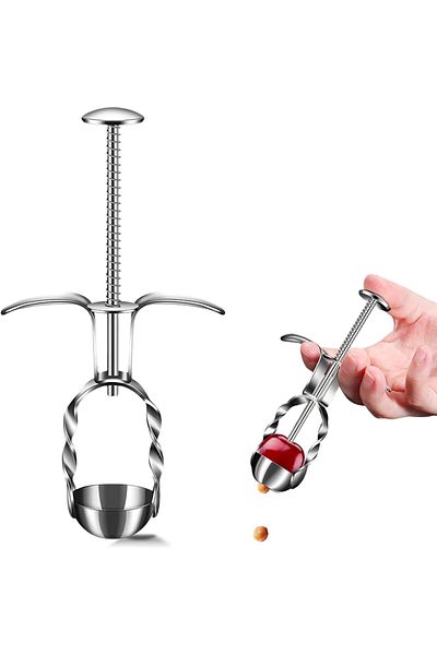 Generic Fruit Core Remover, Stainless Steel Kitchen Gadget Tool, Red Date Corer, Cherry Pitters, Jujube Haw