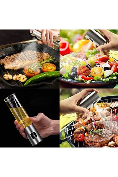 Generic Duomama Olive Oil Sprayer Set for Flavorful Cooking: 100ml Spritzer, Oil Brush, Funnel & Cleaning B