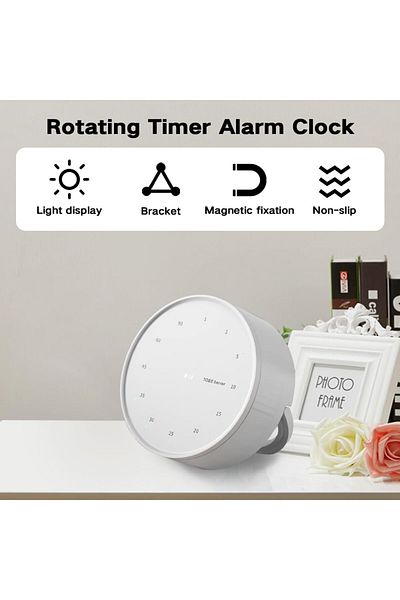Generic Solaticdo Digital Kitchen Timer, Visual Timer Clock with Touch Control Rotary Dial for Home School