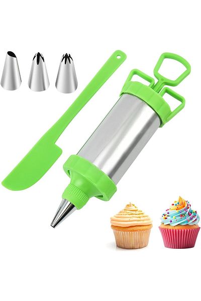 Generic Cake Decorating Kit, Frosting Piping Kit, Stainless Steels Cake Decorating Kit, Cupcake Decorating