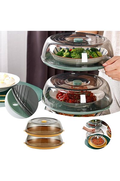 Generic Khazna Multifunctional Insulated Food Covers, Insulated Vegetable Cover With Transparent Lid, Soilp