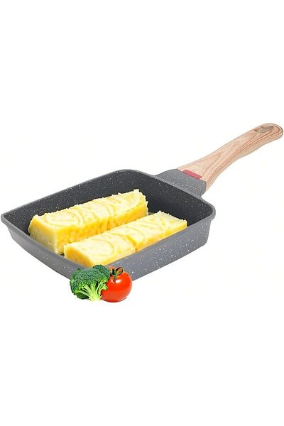 Generic MITCMOLARD Japanese Omelette Pan, Omelette Pan, Tamagoyaki Japanese Egg Pan, مقلاه جرانيت, Non Stic