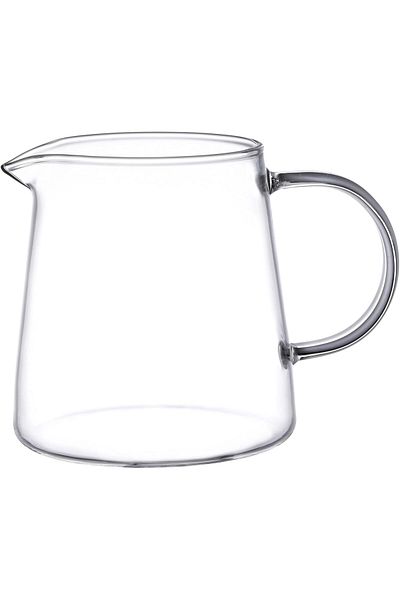 Generic JIEJE Small Glass Pitcher, 8.5 Ounces, Mini Glass Tea Pitcher (1 Pack)