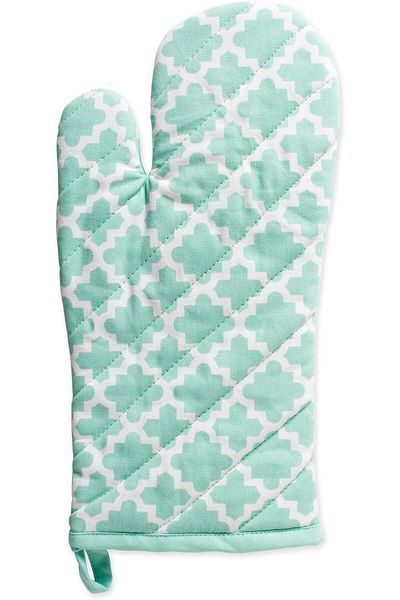Generic DII Lattice Basics Collection Kitchen Essentials, Oven Mitt Set, Aqua, 2, Piece