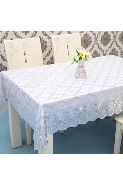 Generic BenQuand Rectangle Table Cloth/Waterproof PVC Tablecloths/Wipeable Washable Table Cover for Kitchen
