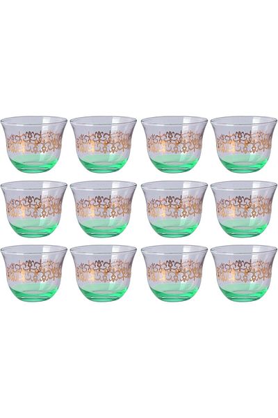 Generic I HOME Turkey Tea Glasses Cups Set of 12 for Party - (Arabic tea cups) 12PCS CAWA CUPS SET