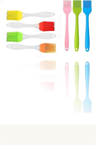 Generic 7-Pack Silicone Basting Brush Set, Heat-Resistant & Nonstick, for Spreading Oils, Butters, Sauces,