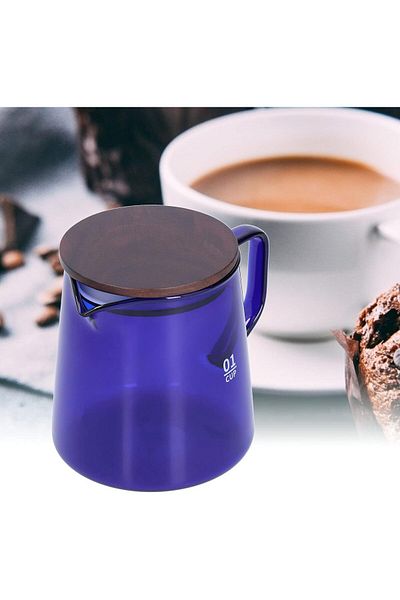Generic 01 Glass Mug, Glass Tea Cups Heat Resistant Anti Scalding Durable Safe for Home Use(blue)