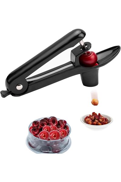 Generic Cherry Pitter, Hand-held Push Design, with Lock Design, Fruit Pit Remover for Cherry Jam, for Cherr