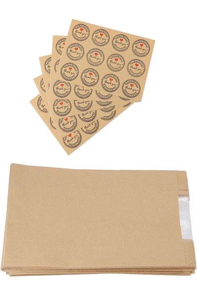 Generic Bread Bags for Homemade Bread, 50PCS Paper Bread Bags for Sourdough Large Bakery Bags with Window f