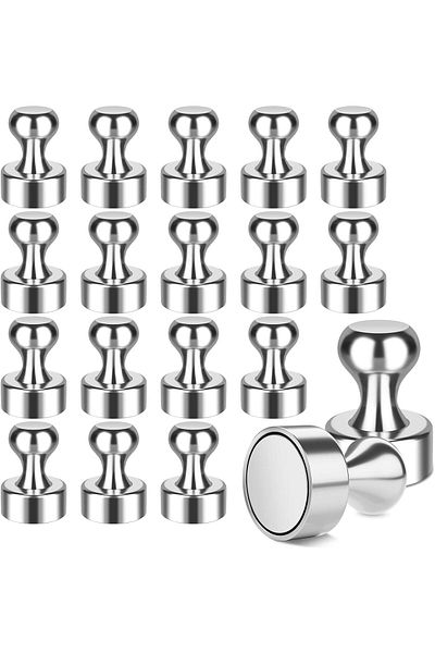Generic Paporich 60 Pcs Refrigerator Magnets, Fridge Magnets, Strong Whiteboard Magnets, Magnetic Push Pins