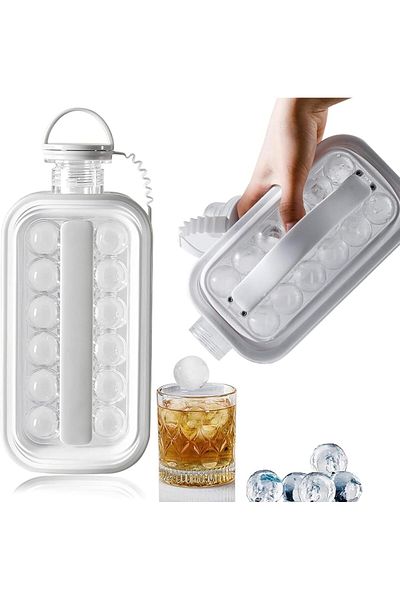 Generic SWIUKPHE Portable Ice Cube Making Bottle, Water Bottle Ice Cube Trays for Freezer, Ice Cube Maker f