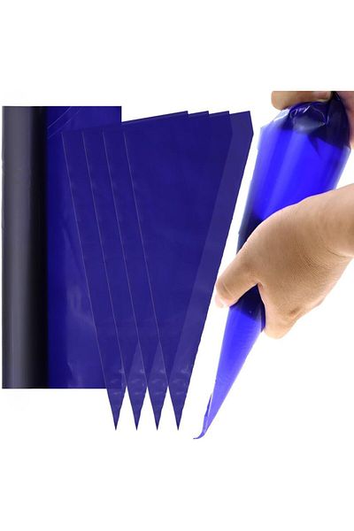 Generic ROEQE Large Disposable Piping Bags - 21 inch Easy to Tear Off roll & Easy to Use Pipping Bags for C