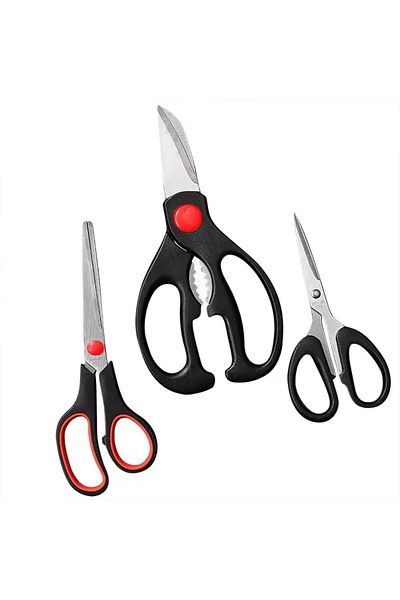 Generic SYOSI Shears, Kitchen Scissors Set, Kitchen Scissors with Sharp Stainless Steel Blades and Soft Han