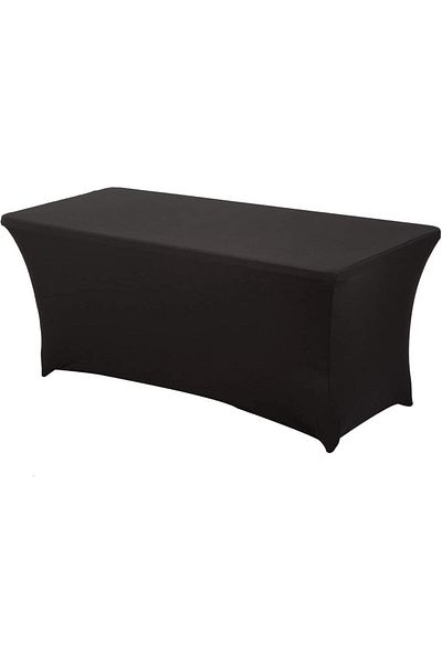 Generic ECVV Stretch 122cm Table Cover Rectangular-Elastic Tablecloth Spandex Lycra Fitted Folding Table Co