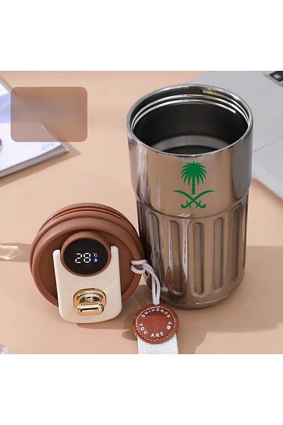 Generic Insulated Coffee Mug with Temperature Display, Portable Coffee Mug with LED Temperature Display, La