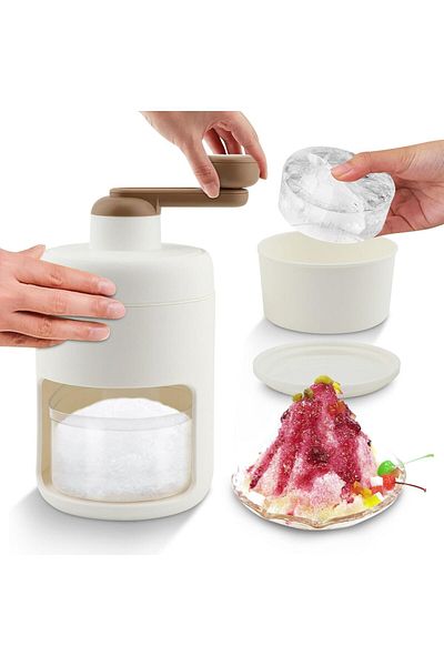 Generic Built-in Spring Ice Press, Portable Ice Crusher, Cone Ice Machine, Manual Ice Machine with Stainles