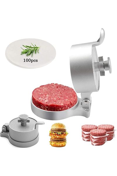 Generic Gluckluz Hamburger Mold,Large Non-Stick Burger Press Burger Making Machine Hamburger Tools Adjustab