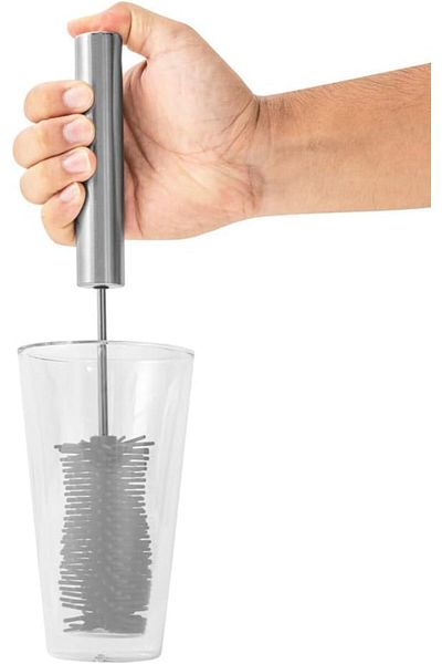 Generic Alsanidi, Water Bottle and Cup Cleaning Brush, Long Bottle Brush Cleaner, Anthracite, 37x4.5x1.8cm