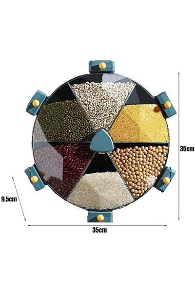 Generic KakanomuNa 【 German】 Cereal Dispenser Large Rotating Container, Multifunctional, Rice Divider, Food