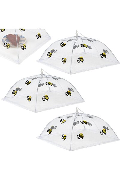 Generic Food Covers for Outdoors, 3 Pcs Small Pop-Up Mesh Food Tents with Bee...