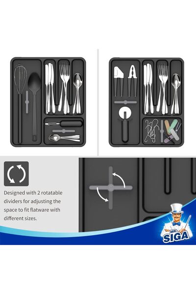 MR.SIGA Organizator extensibil pentru tacâmuri