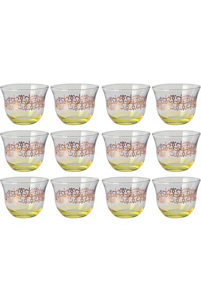 Generic I HOME Turkey Tea Glasses Cups Set of 12 for Party - (Arabic tea cups) 12PCS CAWA CUPS SET