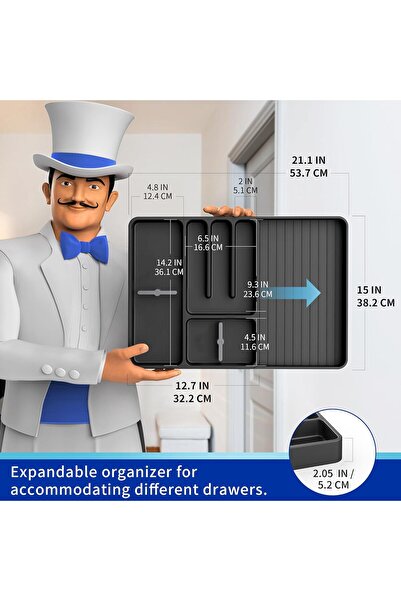 MR.SIGA Organizator extensibil pentru tacâmuri