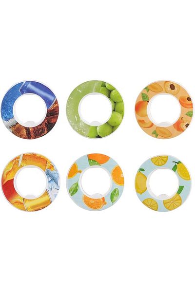 Generic Fruit Fragrance Pods for Water Bottle, Fruit Fragrance Rings Scent Pods, Portable 0 Sugar Water Cup