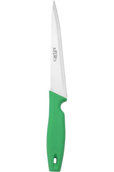 Generic Godrej Cartini Fine Dicing Knife, King Size Blade, Stainless Steel, Size-27.6cm-Colour -Green.