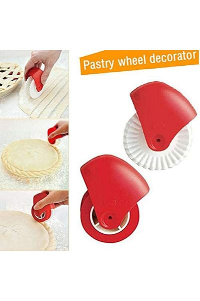 Generic Cozy Pack of 4,Baking Cutter/Pastry Cutter/Dough Roller Knife/Pasta Tool/Cookie Pie/Pizza Bread Pas