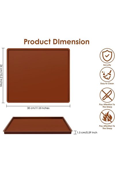 Generic LBMT Silicone Baking Tray, High Temperature Resistant Swiss Roll Cake Pan, Cookies Sheet Mold, Past