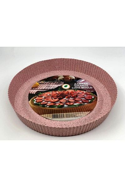 Generic Classic Pink 12" Tart Tray, Non-Stick, Oven & Dishwasher Safe