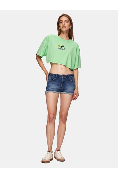 Ltb Pantaloni scurți de jeans cu talie joasă Judie