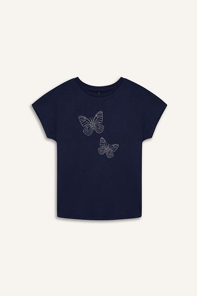DeFacto Regular Fit Crew Neck Printed Short Sleeve T-Shirt F4835Ax25Sm