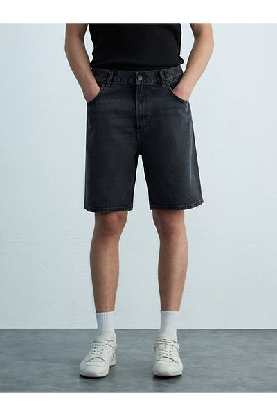 Ltb Jadrıen Relaxed Cut High Waist Jean Bermuda