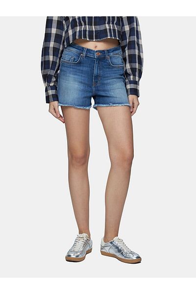 Ltb Pantaloni scurți din denim cu talie înaltă Carola