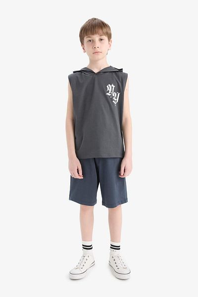 DeFacto Boy's Hooded Printed Undershirt E4186A825Hs