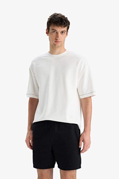 DeFacto Relax Fit Sommer Bequeme Jean Bermuda Shorts D4390ax25sm