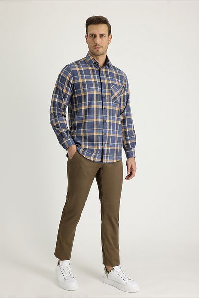 Kiğılı Cotton Slim Fit Canvas Chino Pants - Slim Fit